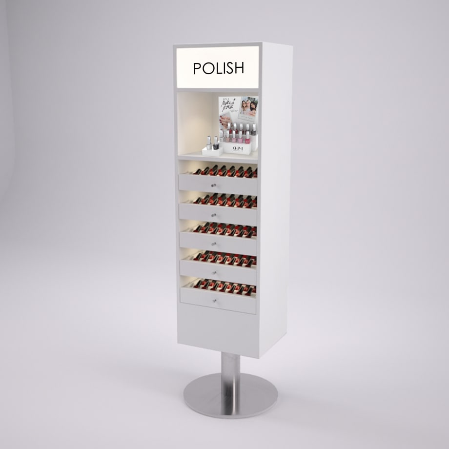 The Integrated Nail Polish Display from Michele Pelafas, Inc.