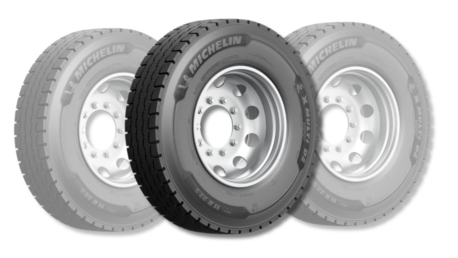 Photo of new Michelin drive tire