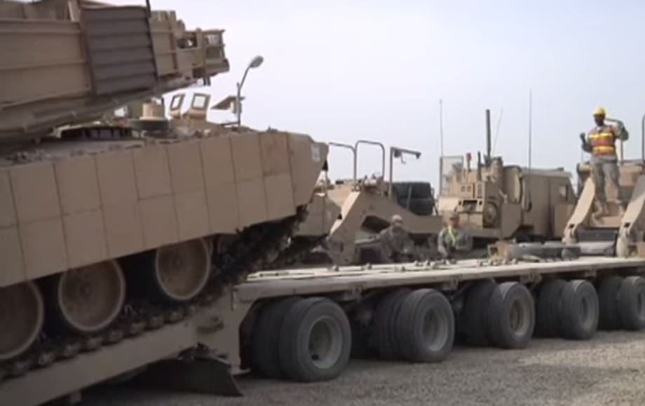 The Army Uses Serious Rigs to Haul Armored Vehicles