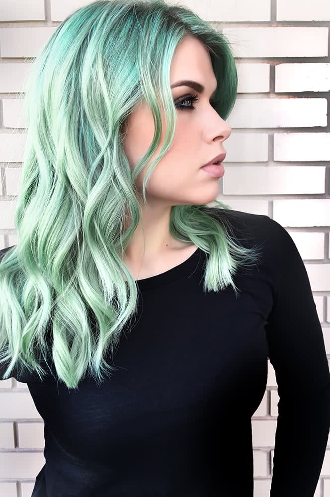 HOW-TO: Mint Meltaway Green Haircolor Makeover