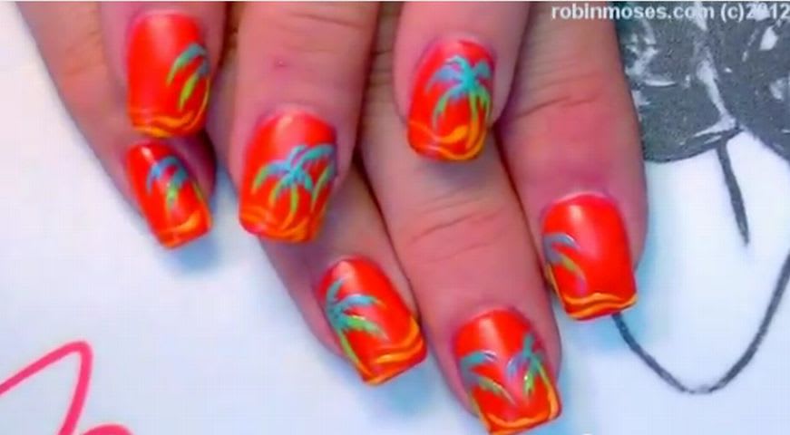 Neon Palm Trees by Robin Moses