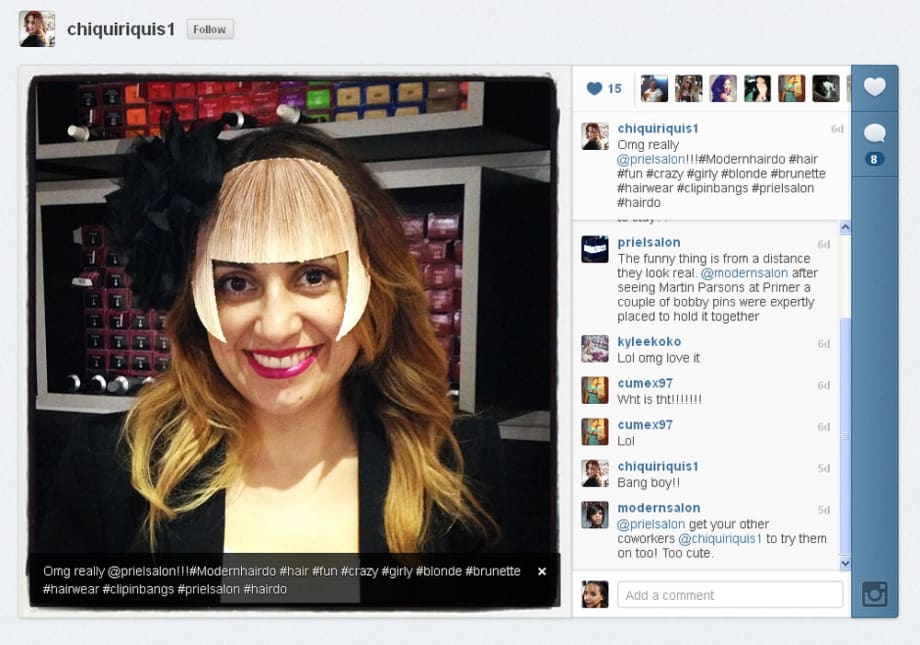 MODERN and Hairdo Want to See How YOU Look with a Fringe