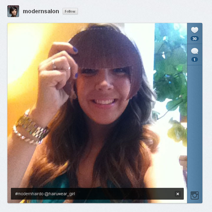 MODERN and Hairdo Want to See How YOU Look with a Fringe
