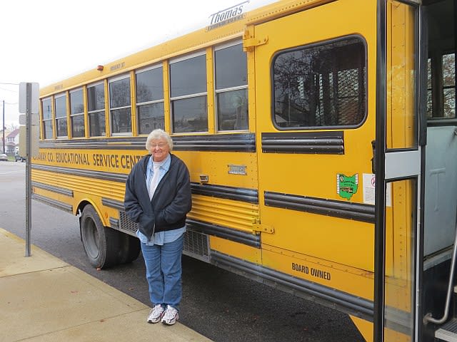 Special-needs school bus driver, colleague on the job for the long haul