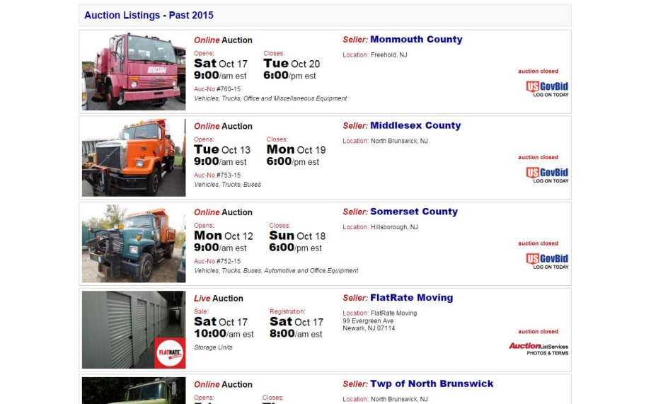 N.J.County Auction Generates $180K