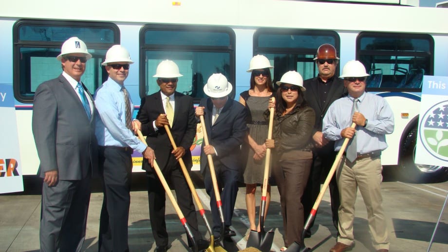 Montebello Bus, Clean Energy break ground on CNG facility
