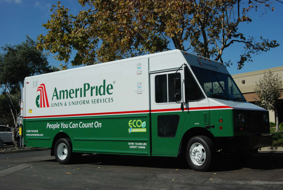 Electric Delivery Trucks Replace Ameripride Fleet Vehicles