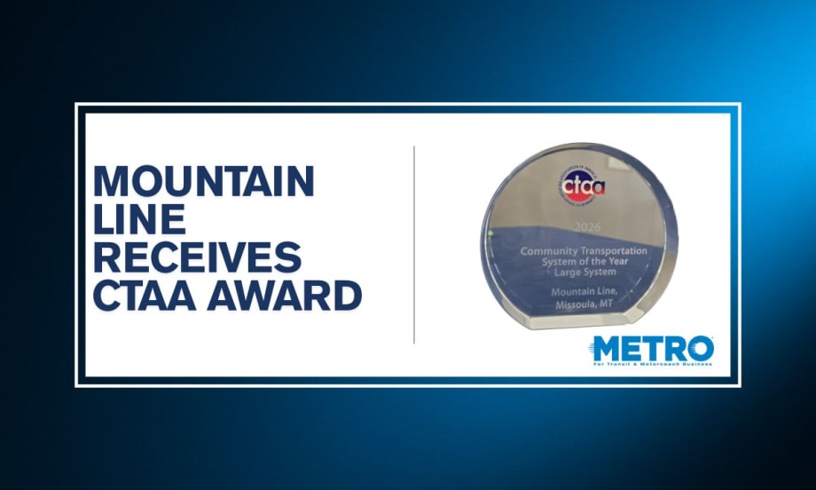 CTAA award presented to Mountain Line
