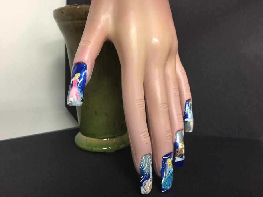 Cinderella-Inspired Nail Art