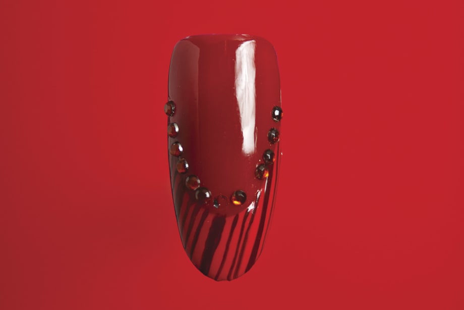 Holiday Red-dy Nail Art