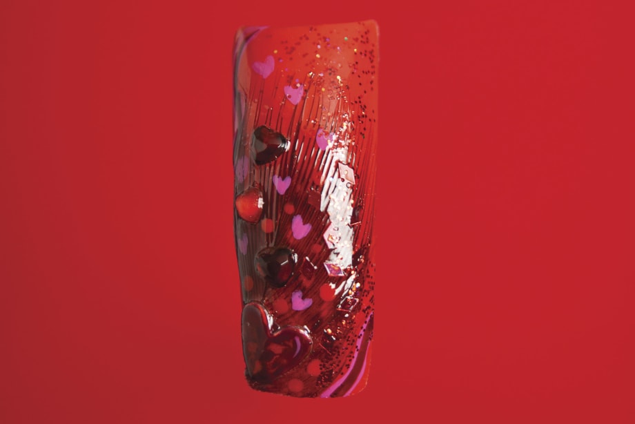 Holiday Red-dy Nail Art