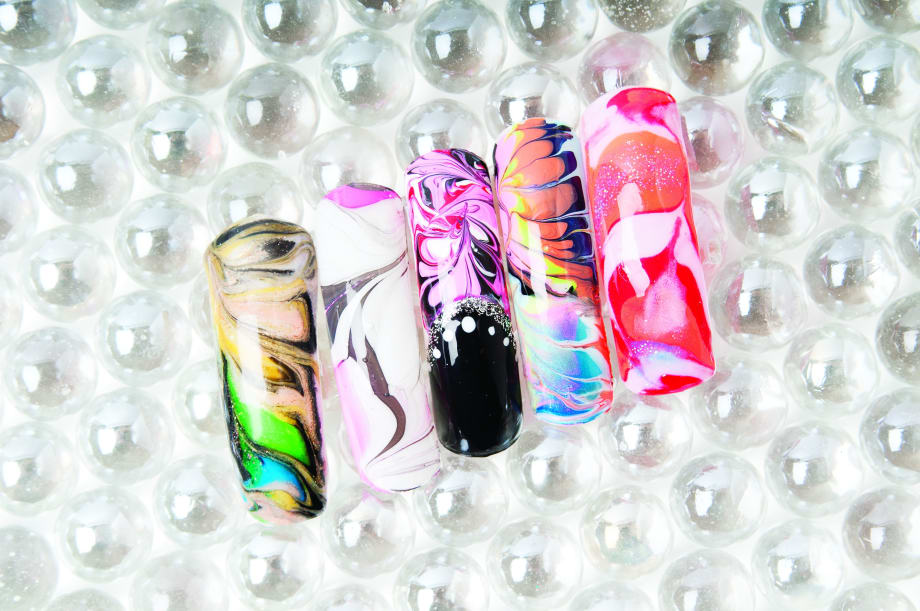 The Magic of Marbleizing Nail Art