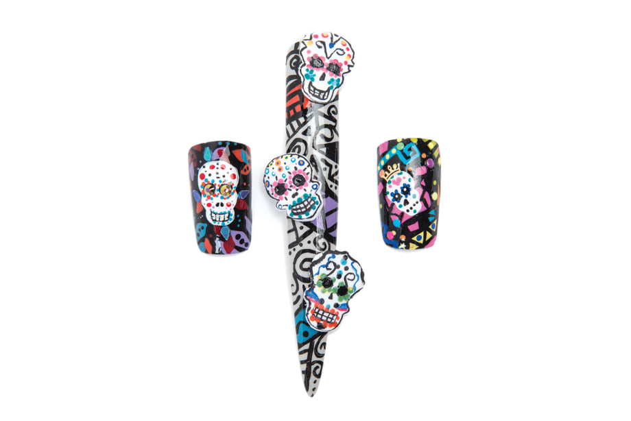 Celebrate Day of the Dead: Dia De Los Muertos Nail Art