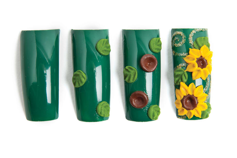 3-D Sunflowers