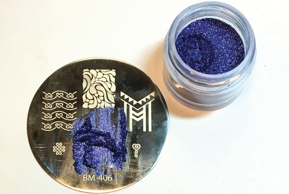 Nail Stamping With Pigment Powders