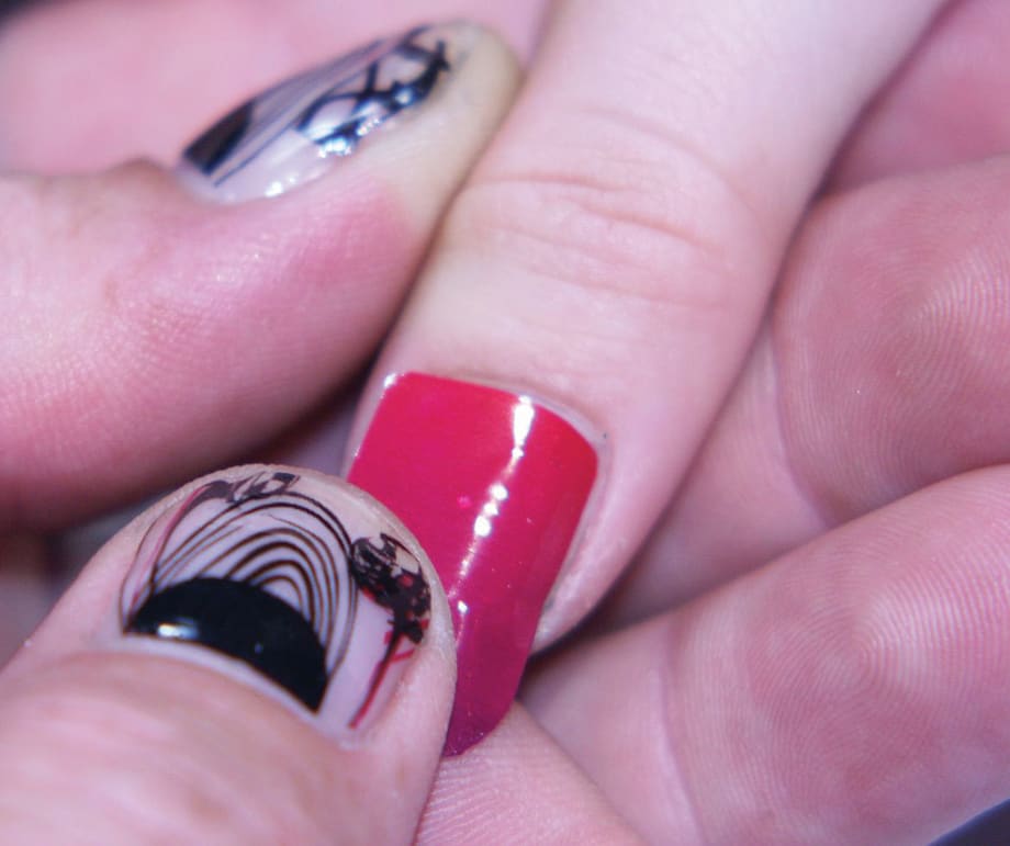 Two-Toned Nails with Empower Nail Art