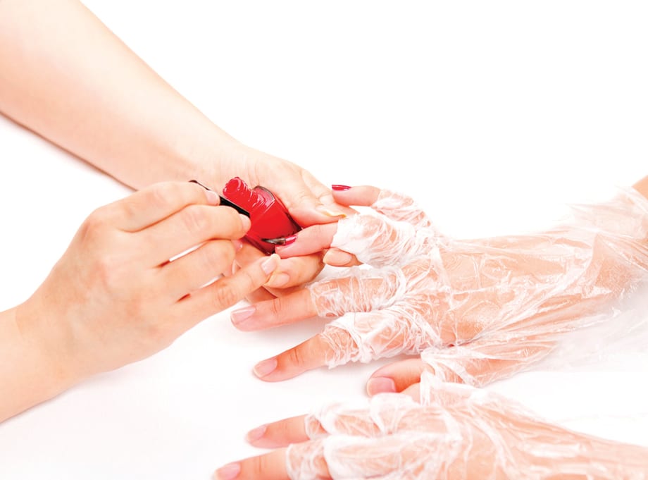 Waterless Manicure Using Bodipure Keratin Gloves