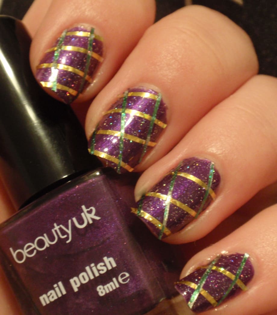 Mardi Gras Nails