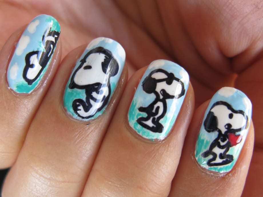 Snoopy Nail Art Tutorial