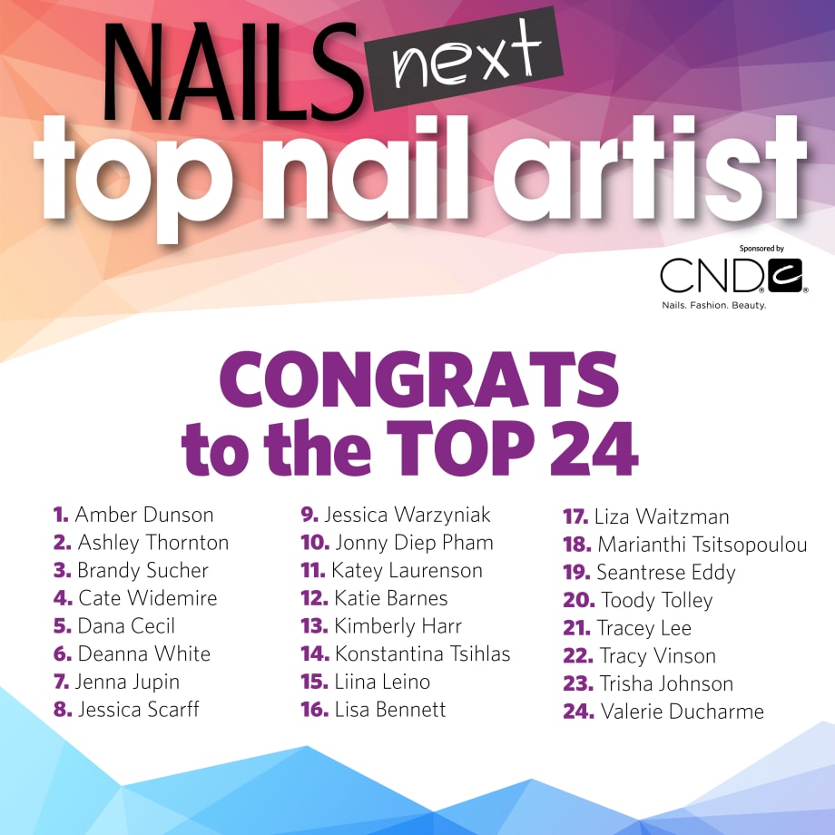 NAILS and CND Name Next Top Nail Artist Top 24 Semi-Finalists