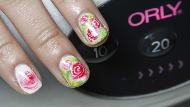 ISSE 2013: Fun, Easy Rose Nail Art with Orly GelFX