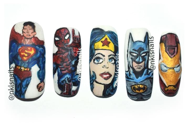 Comic-Con Nails: Comic Book Nail Art for Heroes and Villains