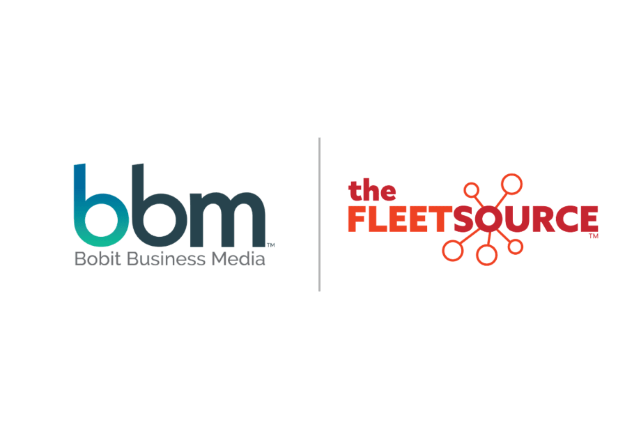 Bobit Business Media logo displayed next to The Fleet Source logo on a white background, separated by a vertical line.