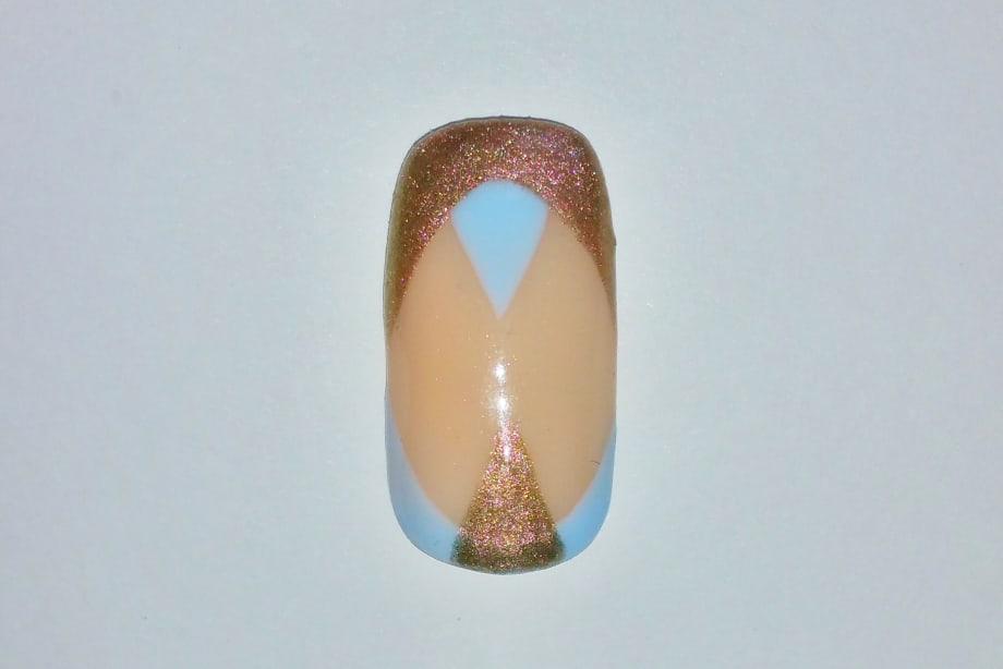 French Twist Bridal Nail Art