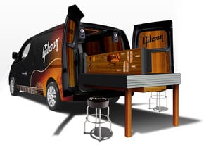 Nissan and Gibson Combine Expertise to Upfit NV200 into Mobile Guitar Workshop