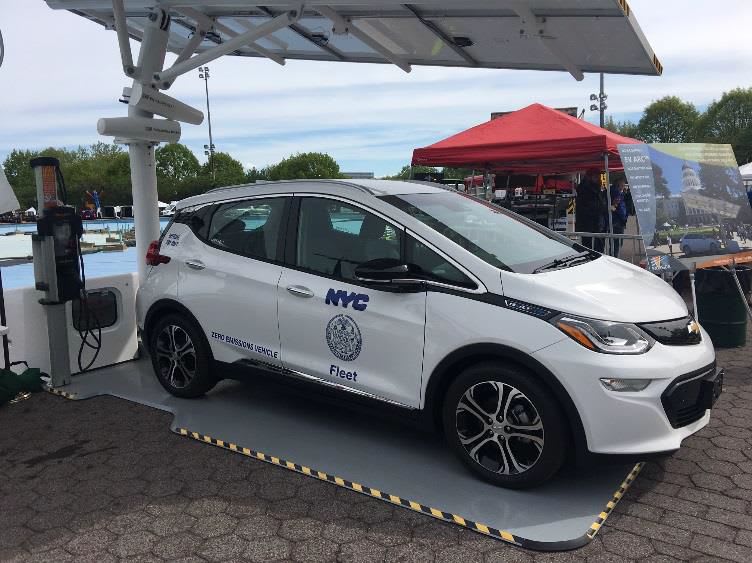 NYC Adds Auto-Braking Vehicles, Solar EV Chargers