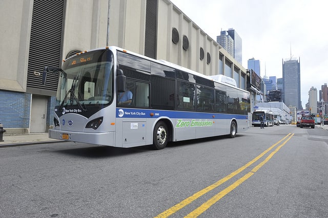 New York City Transit testing all-electric BYD bus