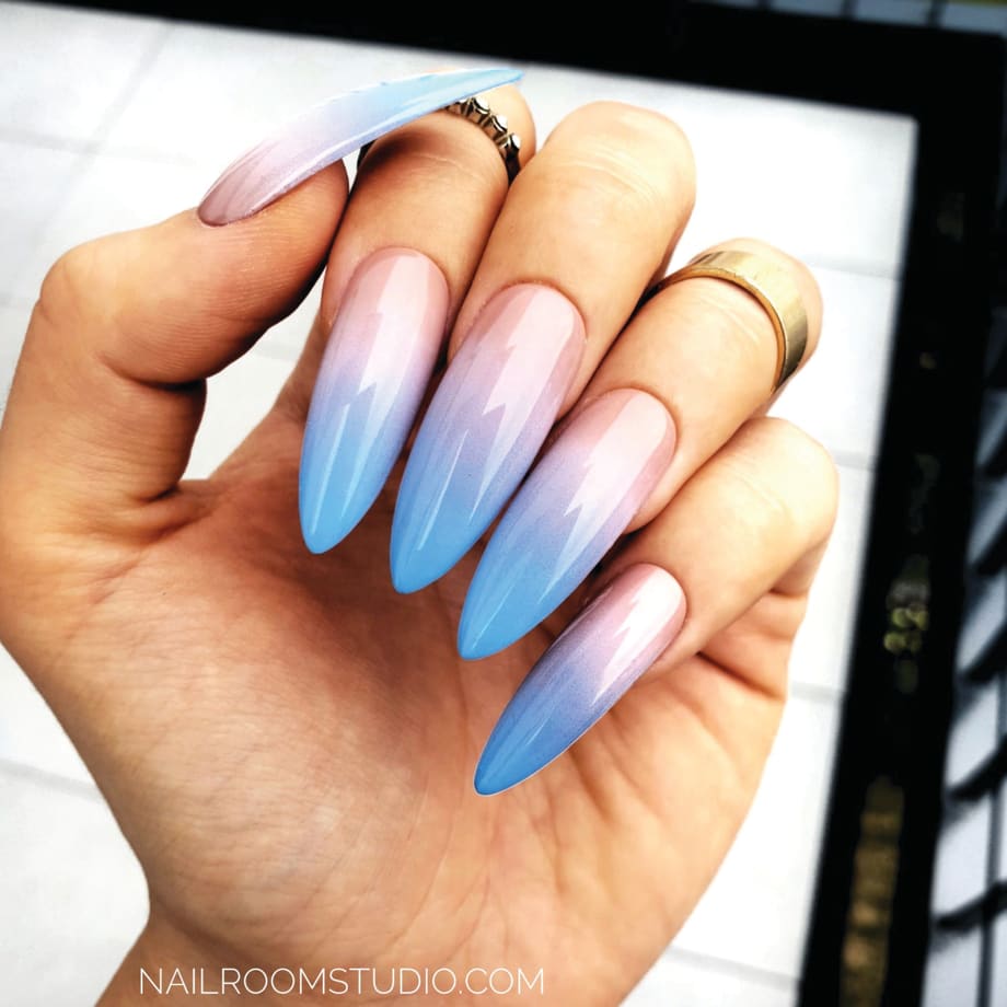 Gender Reveal Nail Art