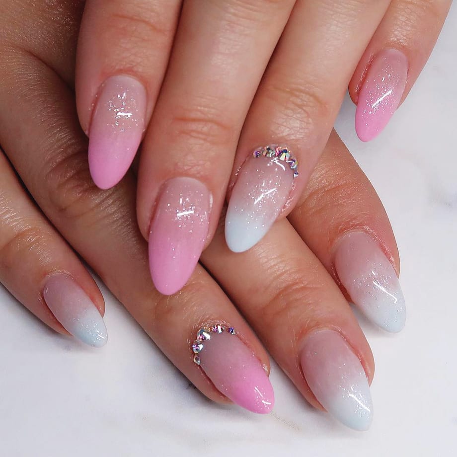 Gender Reveal Nail Art
