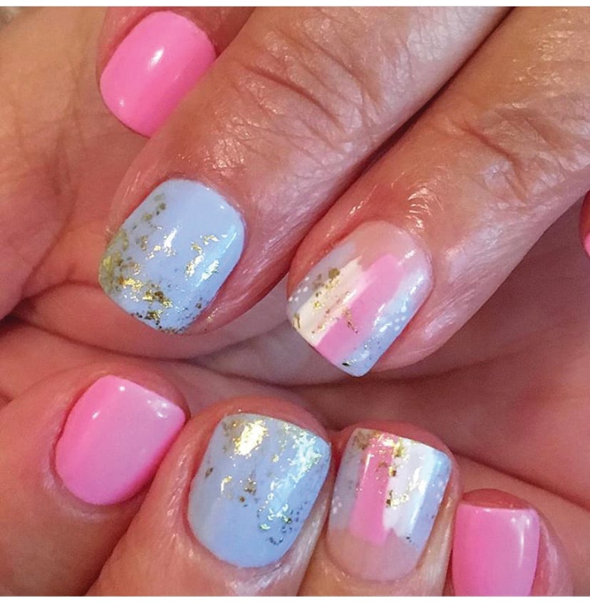 Gender Reveal Nail Art