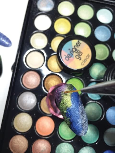 Learn to Handpaint Nail Art Using Pigments