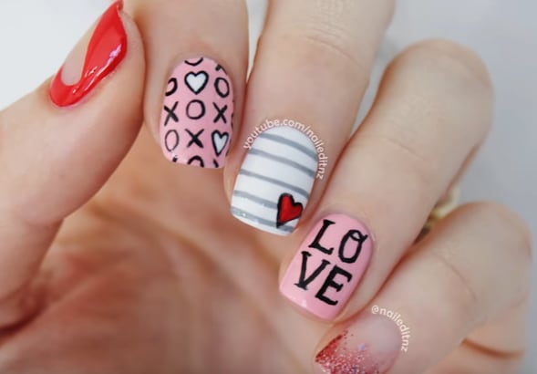 5 Easy Valentine's Day Nail Art Ideas