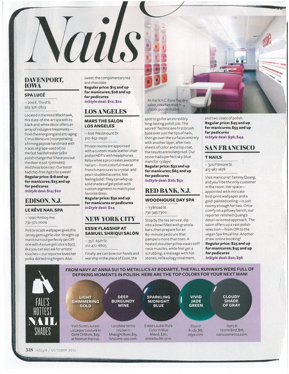 <i>InStyle</i> Names Six Notable Salons