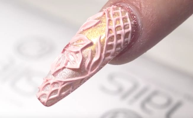 3-D Floral Nail Art Relevo (Emboss) Tutorial