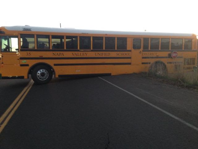 School bus driver gets stuck, charged with DUI