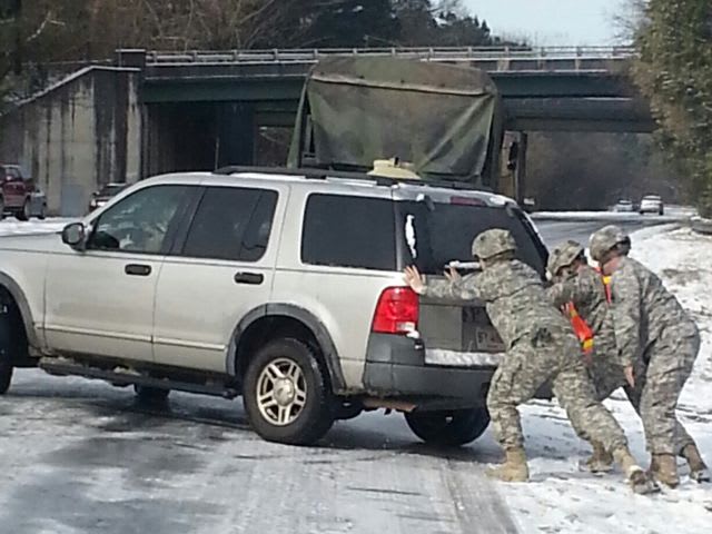 Snowstorm leaves students stranded overnight