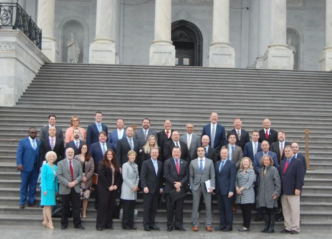 National School Transportation Association Holds Capitol Hill Bus-In