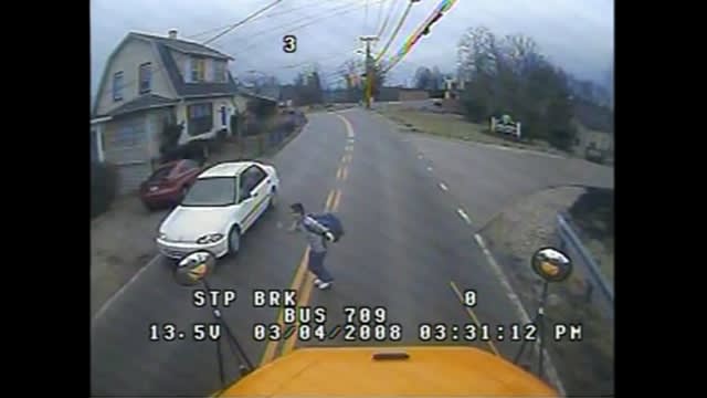 Bus stop near-miss makes for powerful lesson