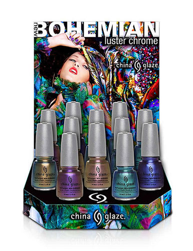 China Glaze Introduces Six Radiant Luster Chromes for Fall 2012
