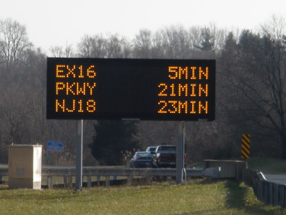 New Jersey DOT Adds Travel-Time Signage for Highways