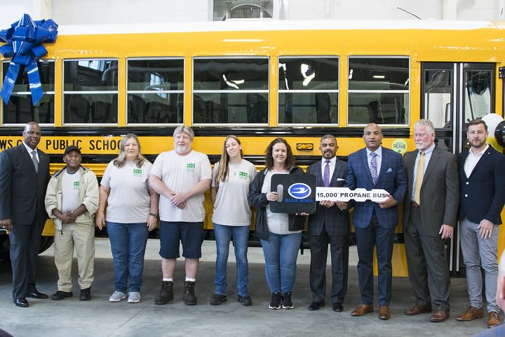 Blue Bird Marks 15K Propane Bus Sales as 2 Districts Expand Fleets