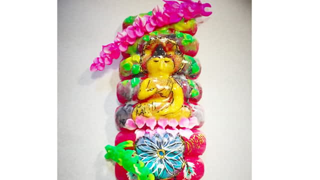 3-D Dragon Buddha Nails (NTNA S.3 Pre-Challenge #2)