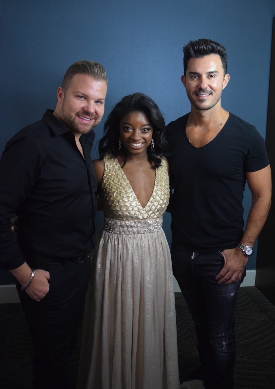 Matrix's Nick Stenson & George Papanikolas Style Simone Biles & Aly Raisman for the 2017 Golden Globes