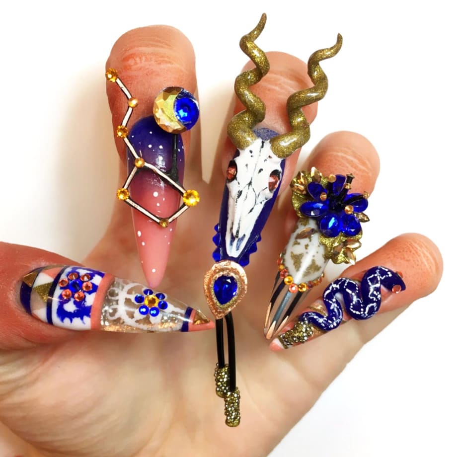NTNA S. 6. Pre-Challenge #2: Desert Creatures Nail Art (Nixxi)