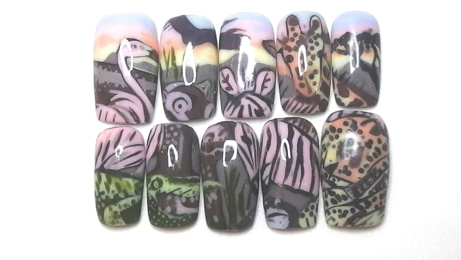 NTNA S. 6 Challenge 2: Extreme Color-Blocking Nail Art (Nixxi)