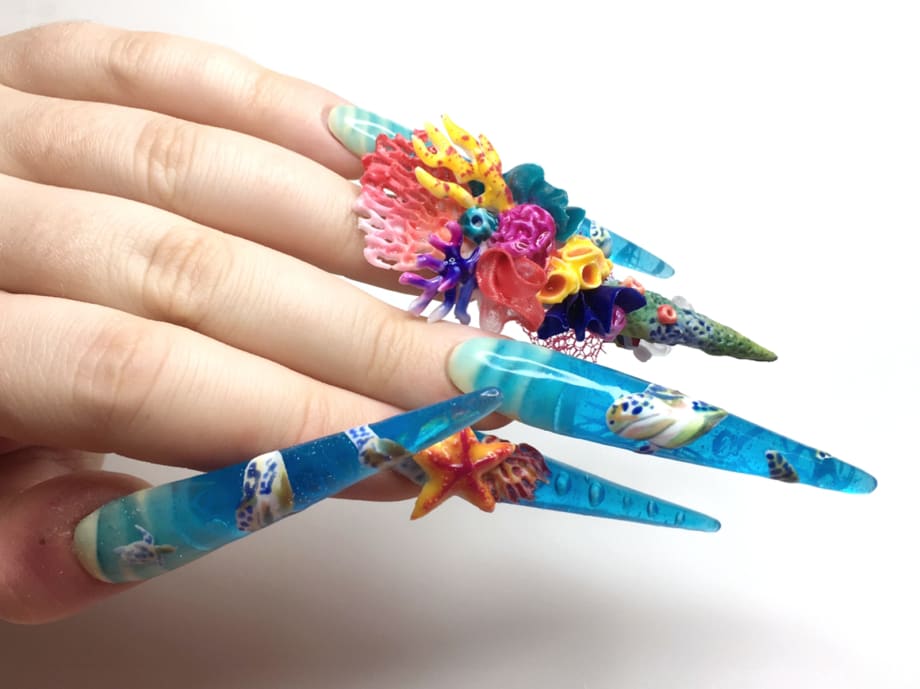 NTNA S. 6 Challenge 3: Coral Reef Nail Art (Nixxi)